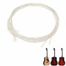 Set of 6 White Nylon Guitar Strings For Classical Guitar
