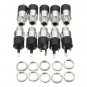 10Pcs PJ-392 3-Pin 3.5mm Stereo Headphone Audio Video Jack Socket Plug With Nut