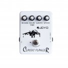 JOYO JF-07 Classic Flanger Guitar Effects Pedal Analog Flanger Stompbox Speed Regain Width Delay Tim