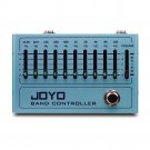 JOYO R-12 Band Controller Equalizer 10 Band EQ Pedal for Guitar & Bass, Guitar Effect Pedal, 31.25Hz