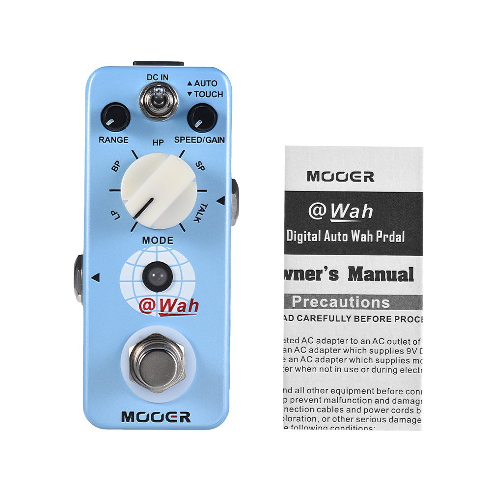 MOOER Wah Digital Auto Wah Pedal Guitar Effect 5 Modes True Bypass Full Metal Musical Instrument Por