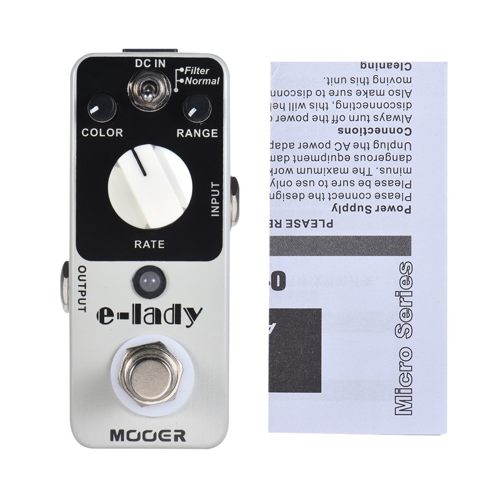 MOOER e-lady Analog Flanger Guitar Effect Pedal 2 Modes True Bypass Full Metal Shell Classic Analog 