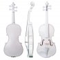 NAOMI 4/4 Full Size Plywood Violin Fiddle White Acoustic Violin Set