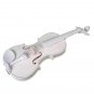 NAOMI 4/4 Full Size Plywood Violin Fiddle White Acoustic Violin Set