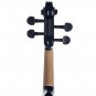 NAOMI 4/4 Black Acoustic Violin Spruce Top & Ebony Fitting Basswood Violin Outfit for Beginners W/Vi