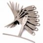 9Pcs Guitar T-shaped Ruler Guitar Under String Radius Gauge Guitar Builder Luthier Tools Bass Ukulel