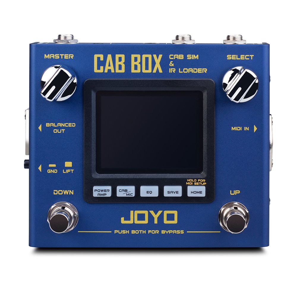 JOYO R-08 CAB BOX CABINET SIMULATOR+IR LOADER Multi Effect Pedal 128 Tone Store Positions Digital Ef
