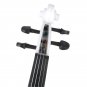 NAOMI Electric Violin 4/4 Electric Silent Violin Full Size Violin Ebony Fretboard with Bag