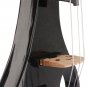 NAOMI Full Size 4/4 Solid Wood Silent Electric Violin Fiddle Maple Body Ebony Fingerboard Pegs Chin 