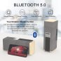 Smalody BT5.0 Speakers 20W Big Power Portable Wooden Wireless Stereo Bass Soundbox with TF Slot AUX