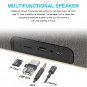 Smalody BT5.0 Speakers 20W Big Power Portable Wooden Wireless Stereo Bass Soundbox with TF Slot AUX