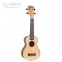 NAOMI 21 Inch Ukulele Solid Spruce Top Zebrawood Back Zebrawood Ukulele 4 String Hawaii Guitar Sopra