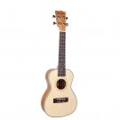 NAOMI Ukulele 23 Inch Ukulele Solid Spruce Top Zebrawood Back Mahogany Ukulele 4 String Hawaii Guita