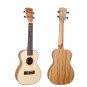 NAOMI Ukulele 23 Inch Ukulele Solid Spruce Top Zebrawood Back Mahogany Ukulele 4 String Hawaii Guita