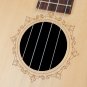 NAOMI Ukulele 26 Inch Ukulele Solid Spruce Top Zebrawood Back Mahogany Ukulele 4 String Hawaii Guita