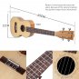 NAOMI Ukulele 26 Inch Ukulele Solid Spruce Top Zebrawood Back Mahogany Ukulele 4 String Hawaii Guita