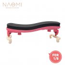 NAOMI Violin Shoulder Rest Adjustable 1/8 Violin Shoulder Rest Plastic For 1/8 Violin Pink Violin Pa