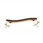 NAOMI Adjustable 3/4 4/4 Violin Shoulder Rest Padded Fiddle Quality Flamed Maple Wood Violin Shoulde