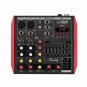 ELM D4 4 Channel Audio Bluetooth Mixer Mixing Console with 7-Band EQualizer USB Phantom Power 48V