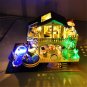 DIY Handcraft 3D Wooden Toy Miniature Kit Dollhouse LED Lights Music House Gift