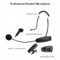 Wireless Microphone Headset, UHF Wireless Headset Mic System, 160ft Range, Headset Mic and Handheld
