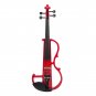 NAOMI Electric Violin 4/4 Violin Electric Violin Hard Case+ Cable +Headphone Red Color Set