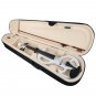 NAOMI Full Size 4/4 Electric Violin Set w/ Bow + Hard Case + Headphones + Audio Cable Musical Instru