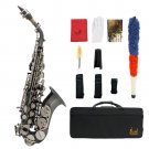 Slade Bb Soprano Saxophone Sax Brass Material Woodwind Instrument with Case Gloves Cleaning Cloth Br