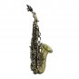 Slade Vintage Style Bb Soprano Saxophone with Carry Case Gloves Cleaning Cloth Brush Sax Strap Mouth