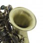 Slade Vintage Style Bb Soprano Saxophone with Carry Case Gloves Cleaning Cloth Brush Sax Strap Mouth