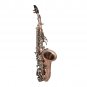 Slade Red Bronze Bend Bb B-flat Soprano Saxophone Sax Abalone Shell Key Carve Pattern with Case Glov