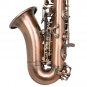 Slade Red Bronze Bend Bb B-flat Soprano Saxophone Sax Abalone Shell Key Carve Pattern with Case Glov
