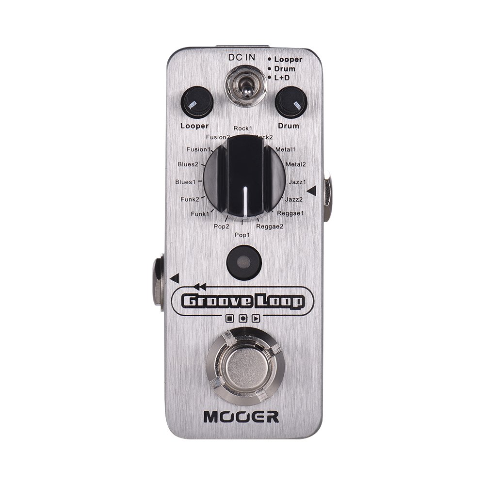 MOOER Grooves Loop Drum Machine & Looper Pedal 3 Modes Max. 20min Recording Time Tap Tempo True Bypa