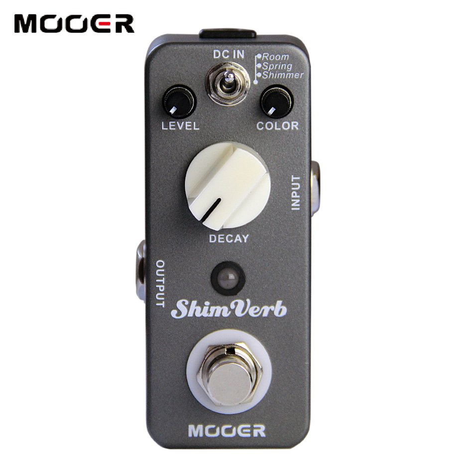 Mooer ShimVerb Digital Reverb Guitar Effect Pedal Mini Guitar Pedal 3 Reverb Modes for Electric Guit