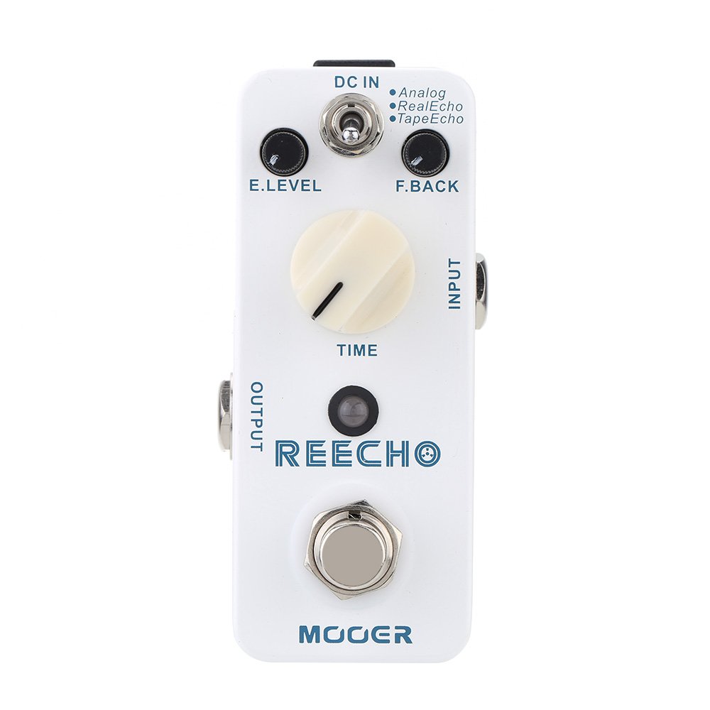 Mooer Reecho Micro Mini Digital Delay Guitar Effect Pedal 3 Modes (Analog/Real Echo/Tape) True Bypas