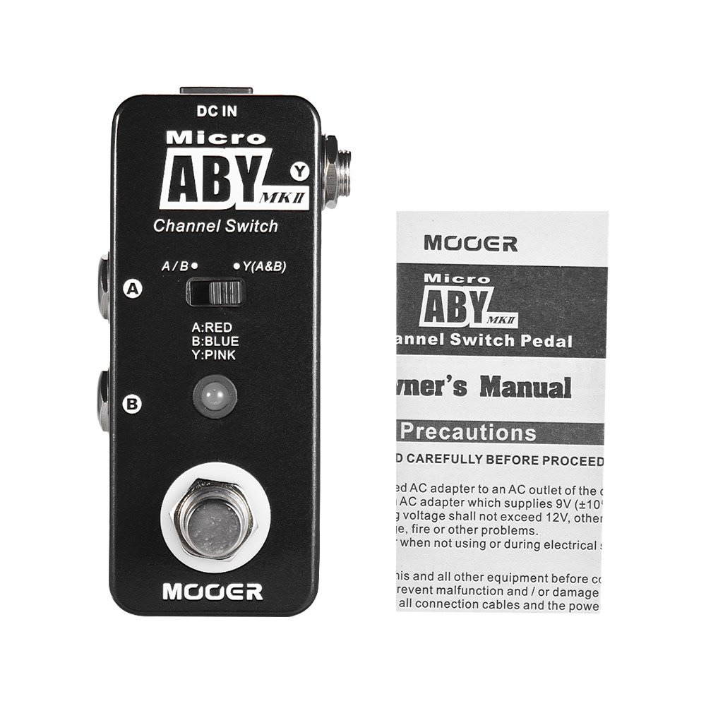 MOOER ABY MKII Guitar Effect Pedal Mini Channel Switch Guitar Pedal