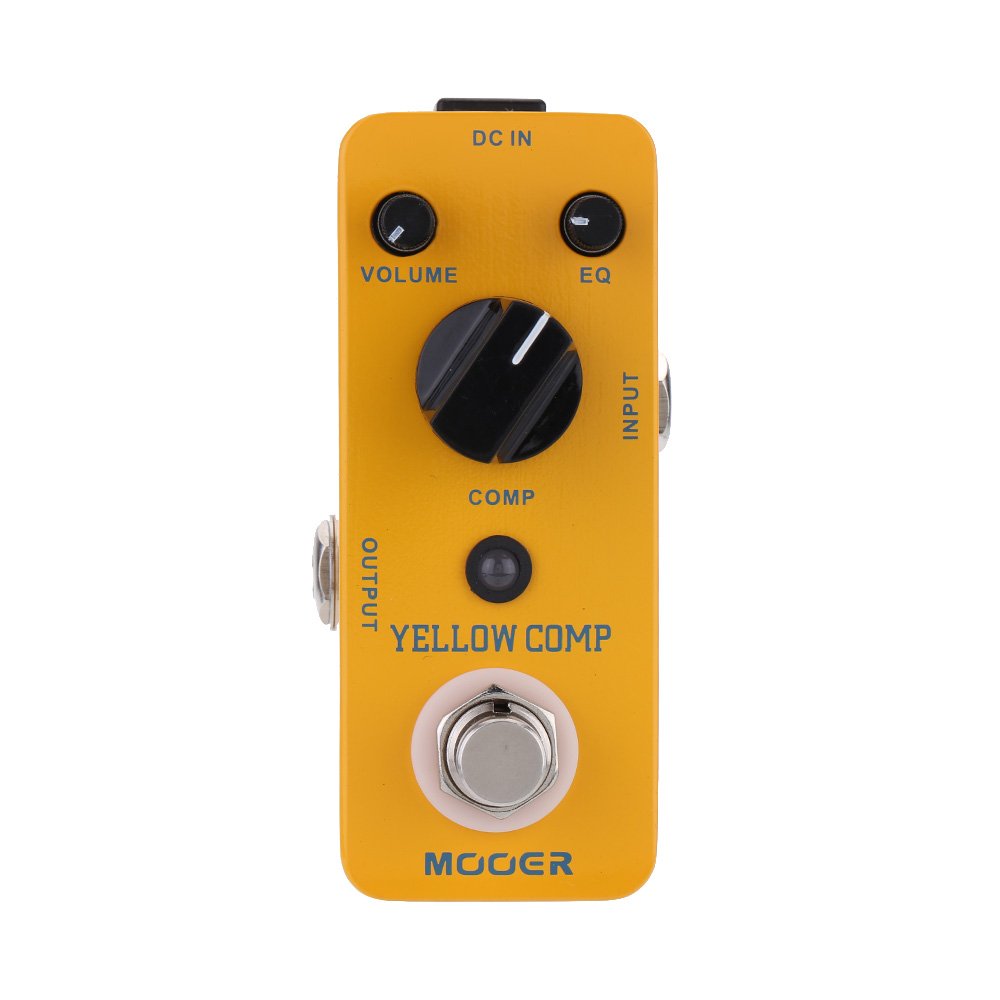 Mooer MCS2 Yellow Comp Micro Mini Classic Optical Compressor Effect Pedal True Bypass Full Metal She