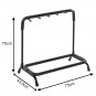 5 Way Multi Guitar Display Black Rack Stand Padded Electric Acoustic Bass Holder