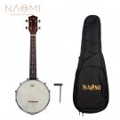 NAOMI NUKB-02 Banjolele Banjouke Concert-Scale Banjo Ukulele Sunset Color Maple Neck With Gig Bag