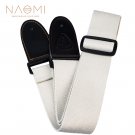NAOMI Guitar Strap Leather Head Adjustable Shoulder Strap For Guitar Electric Guitar Bass Guitar Par