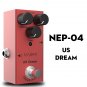 NAOMI NEP-04 Mini Single Distortion Pedal for Electric Guitar US Dream DC 9V True Bypass