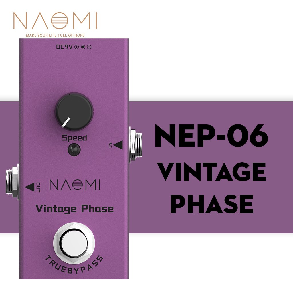 NAOMI Guitar Effect Pedal True Bypass Design #NEP-06 DC 9V Mini Single Pedal Acoustic Guitar Use