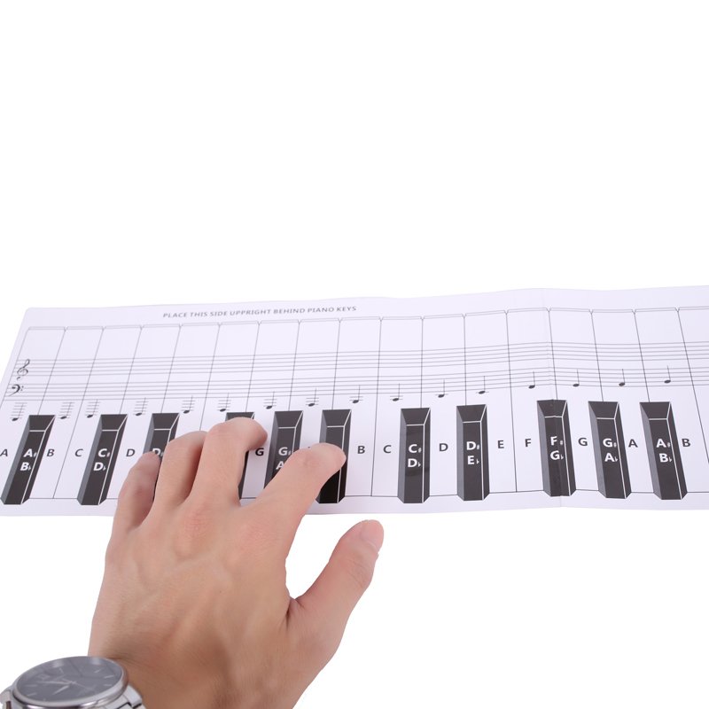 Debbie 88-Key Piano Keyboard Practice Paper Comparison Table Standard 1:1 Portable Piano Fingering P