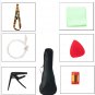 21 Inch 4 Strings Ukulele Sapele Soprano Ukulele For Students Beginners W/Rosewood Fingerboard
