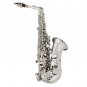 SLADE E-Flat Eb Alto Saxophone Silver Lacquer with Storage Case Kit