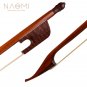 NAOMI Professional Violin/Fiddle Bow 4/4 Snakewood Bow Baroque Style Snakewood Frog White Mongolia H