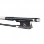 NAOMI 4/4 Size Violin/ Fiddle Bow Carbon Fiber Bow Round Stick AAA Grade Black Horsehair Ebony Frog 