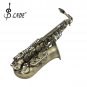 Slade High Grade Antique Eb E-flat Alto Saxophone Sax Abalone Shell Key Carve Pattern with Case Glov