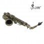 Slade High Grade Antique Eb E-flat Alto Saxophone Sax Abalone Shell Key Carve Pattern with Case Glov