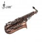 Slade Red Bronze Bend Eb E-flat Alto Saxophone Sax Abalone Shell Key Carve Pattern with Case Gloves